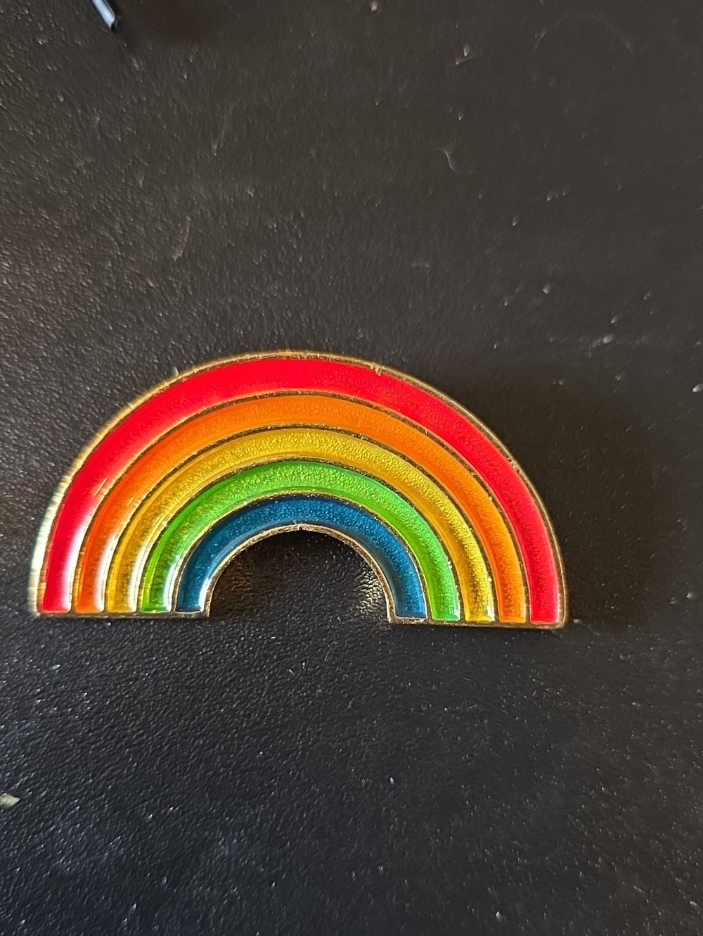 Enamel Rainbow Pin - Red Orange Yellow Green Blue